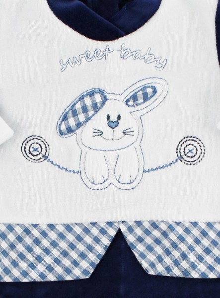 baby footie chenille sweet baby. Colour blue, size 0-1 month 2