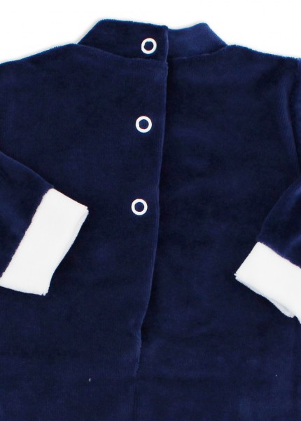 baby footie chenille sweet baby. Colour blue, size 0-1 month 3