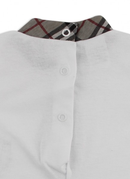 Image baby footie romper my love my heart. Colour grey, size 6-9 months 2