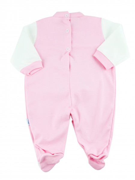 cotton baby footie interlock my babies. Colour pink, size 3-6 months 3