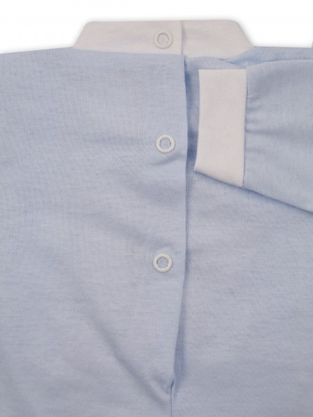 Baby footie jersey ciufciuf image. Colour light blue, size 6-9 months 3