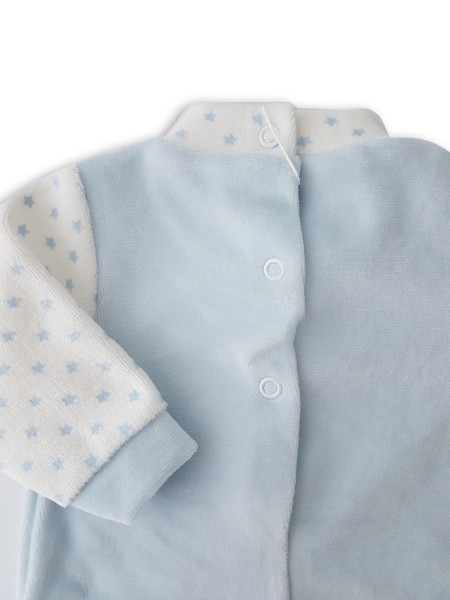 Chenille baby footie baby bear sweety lovely image of. Colour light blue, size 00 2