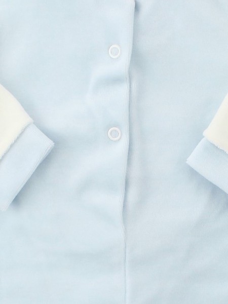 Picture baby footie chenille little friends. Colour light blue, size 6-9 months 3