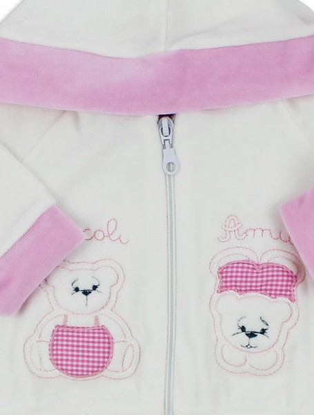 Hoodsuit Teddy Bears Friends. Colour pink, size 00 2