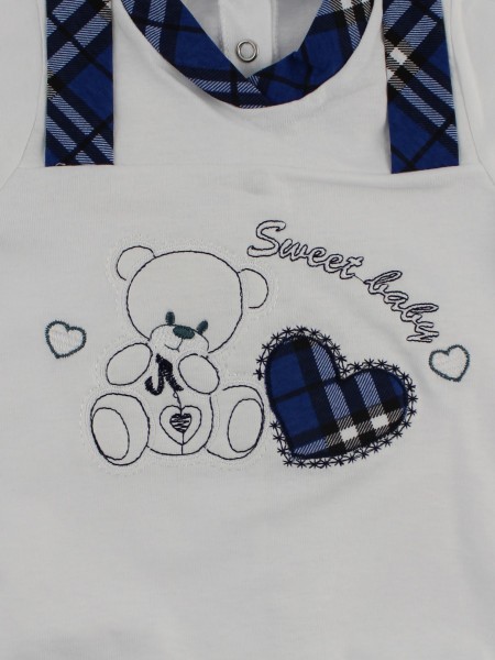 Image baby footie romper sweet baby. Colour blue, size 6-9 months 2