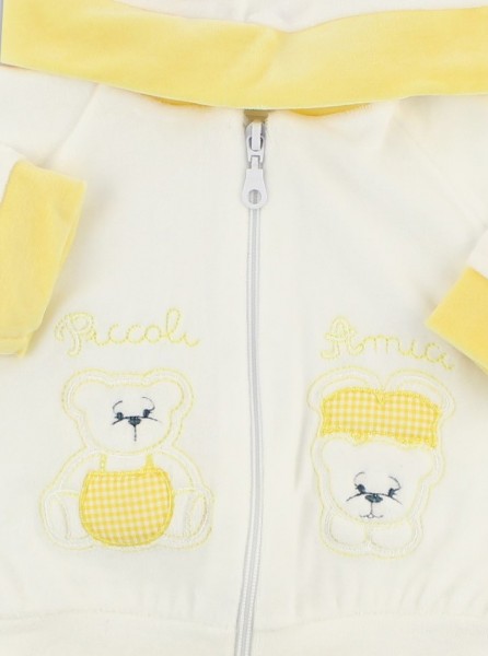 Picture Coverall Hooded Friends Bears. Colour yellow, size 3-6 months 2