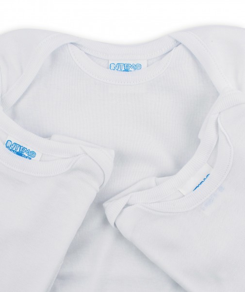 Image: cotton half sleeve bodysuit. Colour white, size 6-9 months 3