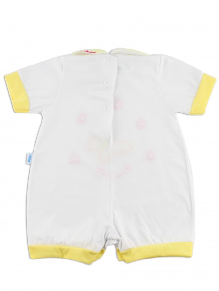 Image baby footie romper butterfly. Colour white, size 1-3 months 3
