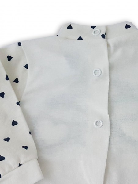 Picture cotton baby footie jersey bunny love bunny. Colour blue, size 0-1 month 3
