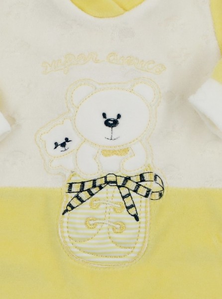 Baby image footie chenille super friend. Colour yellow, size 3-6 months 2