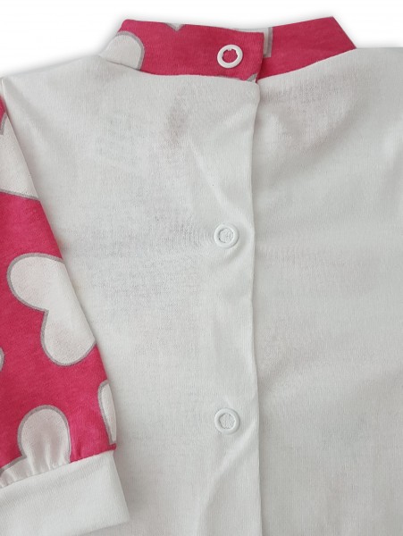 Image baby footie outfit in cotton bears company. Colour coral pink, size 3-6 months 3