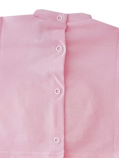 baby footie outfit clinic in pique little friends. Colour pink, size 3-6 months 3