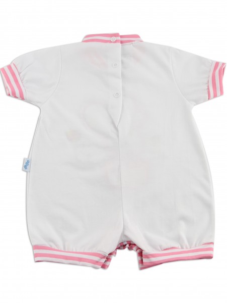 Baby Bunny Romper. Colour coral pink, size 3-6 months 3