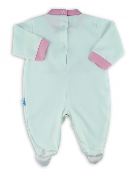 baby footie interlock little cream princes. Colour pink, size 6-9 months 3