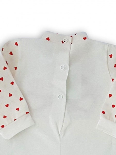 Picture cotton baby footie jersey bunny love bunny. Colour red, size 0-1 month 3