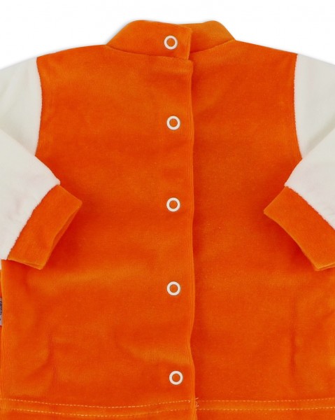 baby footie outfits tender puppies. Colour orange, size 0-1 month 3