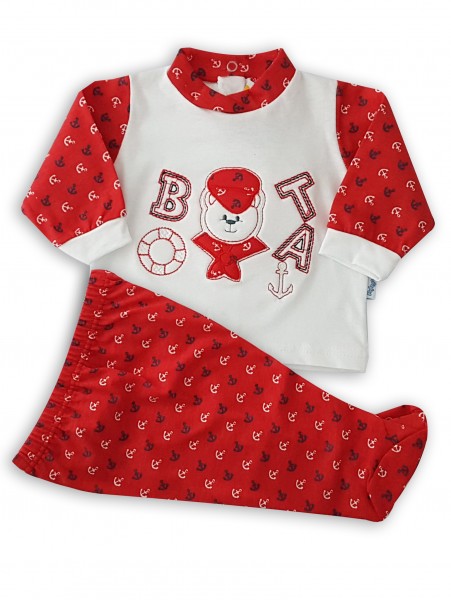 image baby outfit baby bear boatswain. Colour red, size 00 Red Size 00