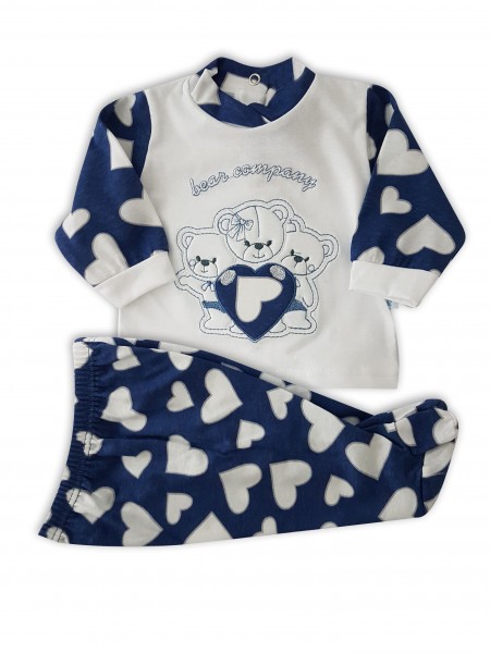 Image baby footie outfit in cotton bears company. Colour blue, size 3-6 months Blue Size 3-6 months