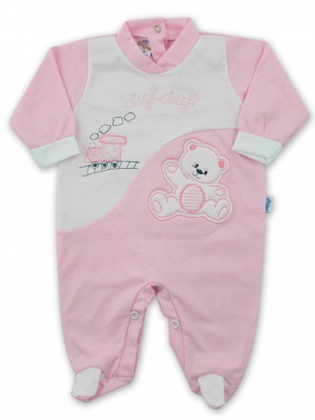 baby footie in jersey chooziuf. Colour pink, size 00 Pink Size 00