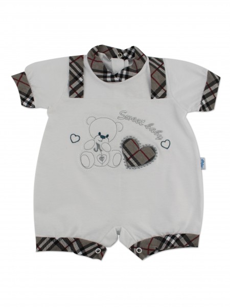 Image baby footie romper sweet baby. Colour grey, size 0-1 month Grey Size 0-1 month