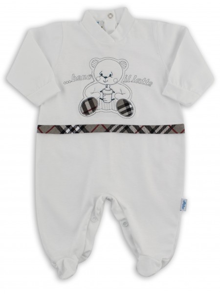 cotton baby footie jersey drink the l.... Colour grey, size 00 Grey Size 00