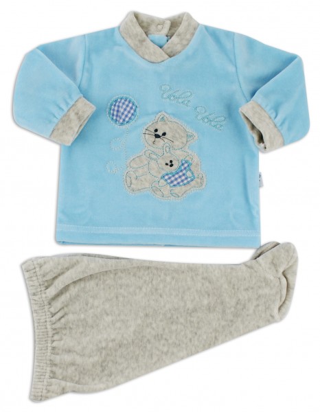 baby footie outfit chenille flies balloon. Colour turquoise, size 3-6 months Turquoise Size 3-6 months