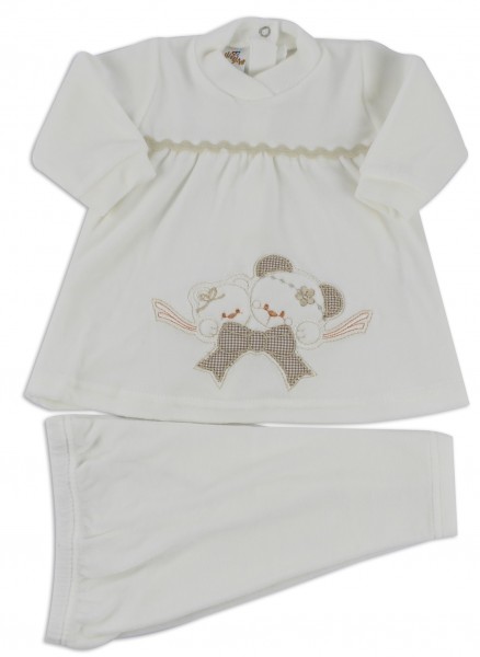 image baby footie outfit clinical chenille jib. Colour creamy white, size 3-6 months Creamy white Size 3-6 months