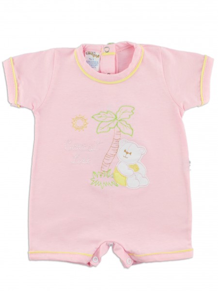 Image baby footie romper coast line. Colour pink, size 3-6 months Pink Size 3-6 months