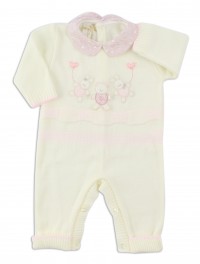 Mixed wool tuton image. Colour creamy white, size 0-1 month