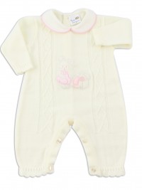 Mixed wool tuton image. Colour creamy white, size 0-1 month