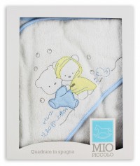 Image with cotton bathtub. Colour light blue, one size