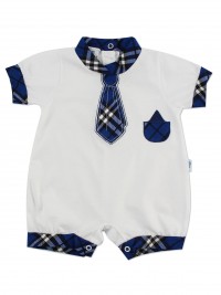 Picture baby footie straw necktie tie. Colour blue, size 6-9 months