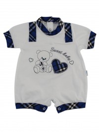 Image baby footie romper sweet baby. Colour blue, size 6-9 months