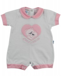 Image baby footie break very tender. Colour pink, size 6-9 months