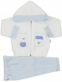 Picture Coverall Hooded Friends Bears. Colour light blue, size 3-6 months