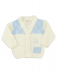 layette mixed wool mouse jacket. Colour creamy white, size 0-1 month
