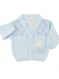layette mixed wool mouse jacket. Colour light blue, size 0-1 month