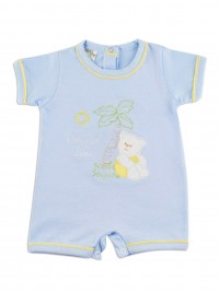 Image baby footie romper coast line. Colour light blue, size 6-9 months