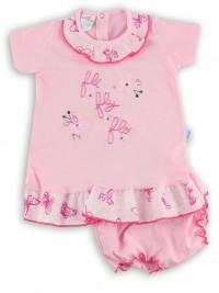 Picture baby footie outfit jersey le fli fly flo. Colour pink, size 1-3 months