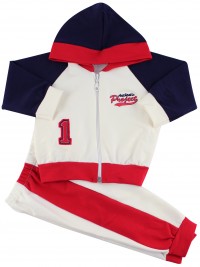 Picture hooded sweatshirt authentic suit. Colour creamy white, size 3-6 months