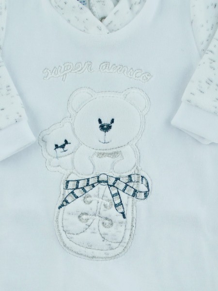 Picture baby footie chenille super friend sneakers. Colour white, size 6-9 months 2