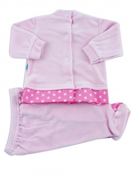 Picture baby footie chenille kitten cuddles me. Colour pink, size 6-9 months 2