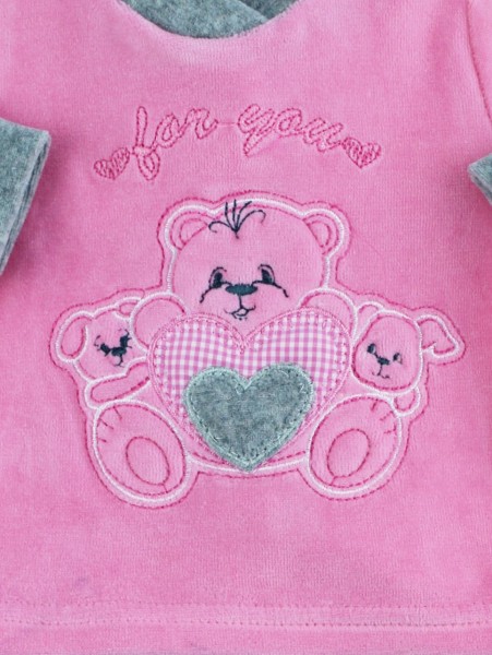 Picture baby footie outfit in chenille for you. Colour coral pink, size 3-6 months 3