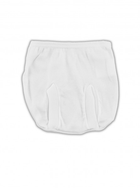 Anatomical baptismal cotton panties image. Colour white, size 1-3 months 2