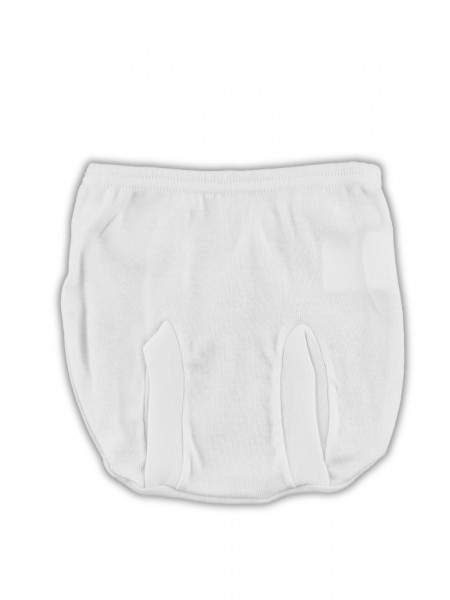 anatomical cotton panties. Colour white, size 0-1 month White Size 0-1 month