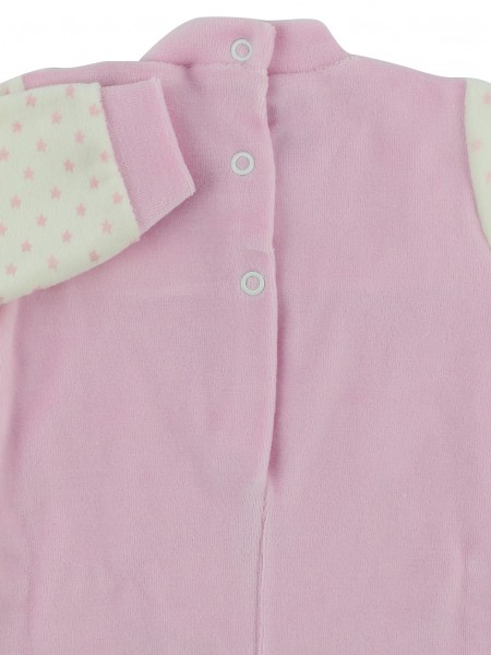 Picture baby footie chenille my star friend. Colour pink, size 0-1 month 3