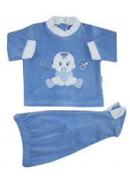 baby outfit baby sitting. Colour light blue, size 0-1 month