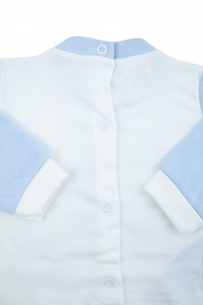 outfit x always my interlock with three bears. Colour light blue, size 0-1 month 3