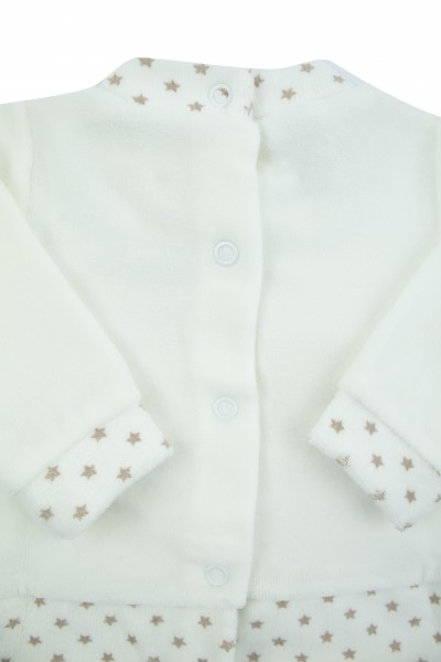 sweet friend chenille baby outfit. Colour creamy white, size 1-3 months 3