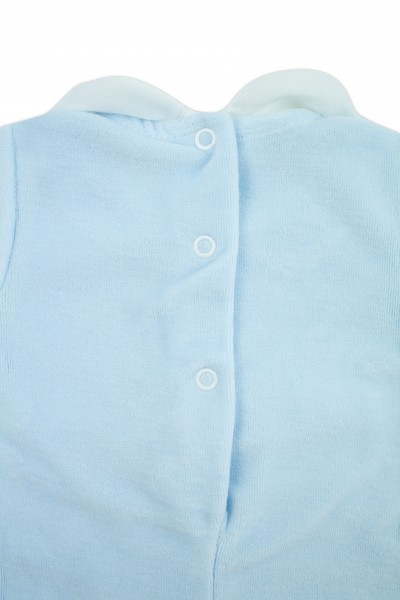 baby footie chenille baby bear tender hearts. Colour light blue, size 3-6 months 3